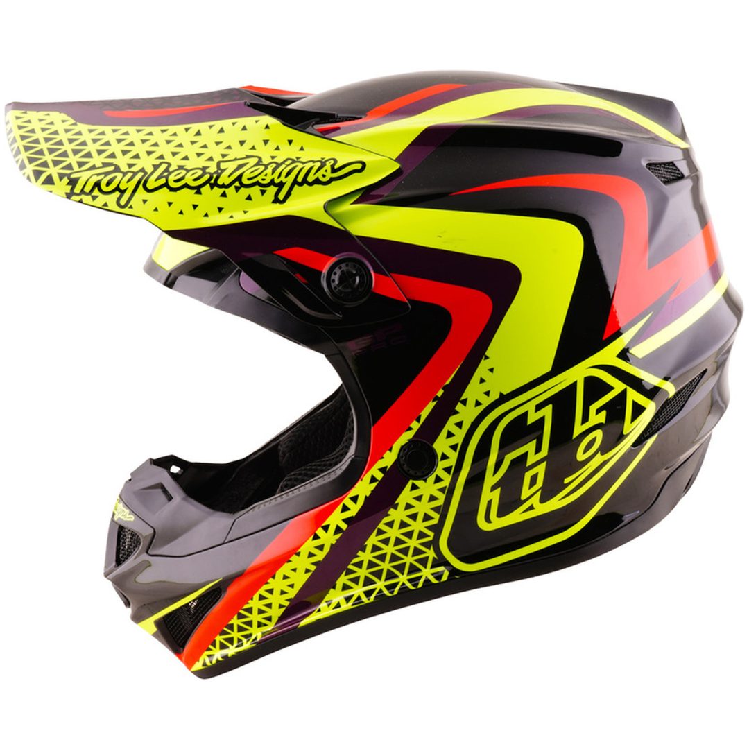 Crosshjälm Barn GP Pro Mips Svart Gul TROY LEE DESIGNS ym – bild 2