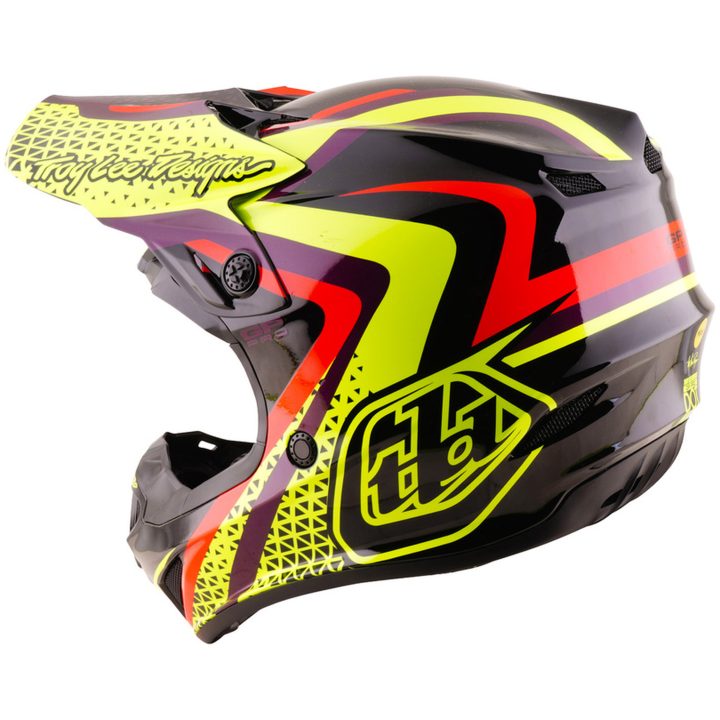 Crosshjälm Barn GP Pro Mips Svart Gul TROY LEE DESIGNS ym – bild 3