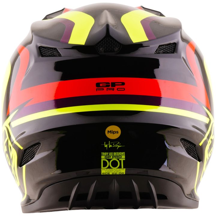 Crosshjälm Barn GP Pro Mips Svart Gul TROY LEE DESIGNS ym – bild 4