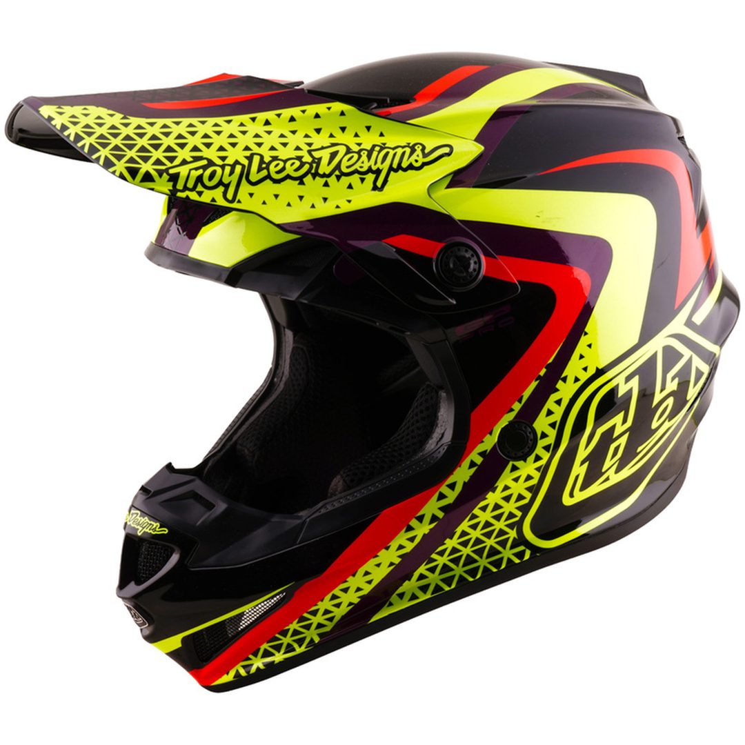 Crosshjälm Barn GP Pro Mips Svart Gul TROY LEE DESIGNS ym