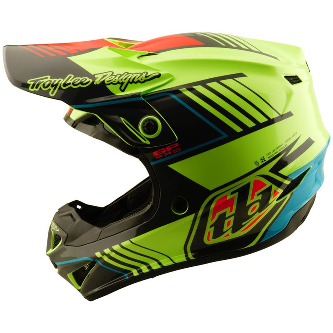 Crosshjälm Barn GP Pro Segment Neon Gul TROY LEE DESIGNS Medium Barn – bild 2