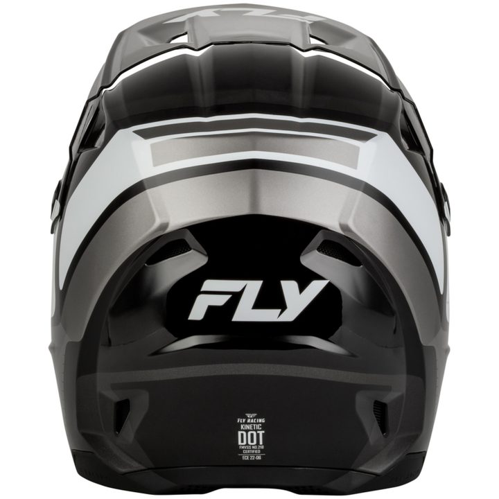 Crosshjälm Barn Kinetic Scrap Svart Grå Vit FLY RACING Ys – bild 3