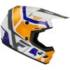 Crosshjälm Barn Kinetic Scrap Vit Orange Blå Grå FLY RACING Ys – miniatyr 2