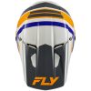 Crosshjälm Barn Kinetic Scrap Vit Orange Blå Grå FLY RACING Ys – miniatyr 4