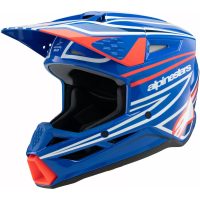 Crosshjälm Barn S-m3 Wurx Svart/blå/röd/vit ALPINESTARS
