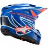 Crosshjälm Barn S-m3 Wurx Svart/blå/röd/vit ALPINESTARS Small – miniatyr 2