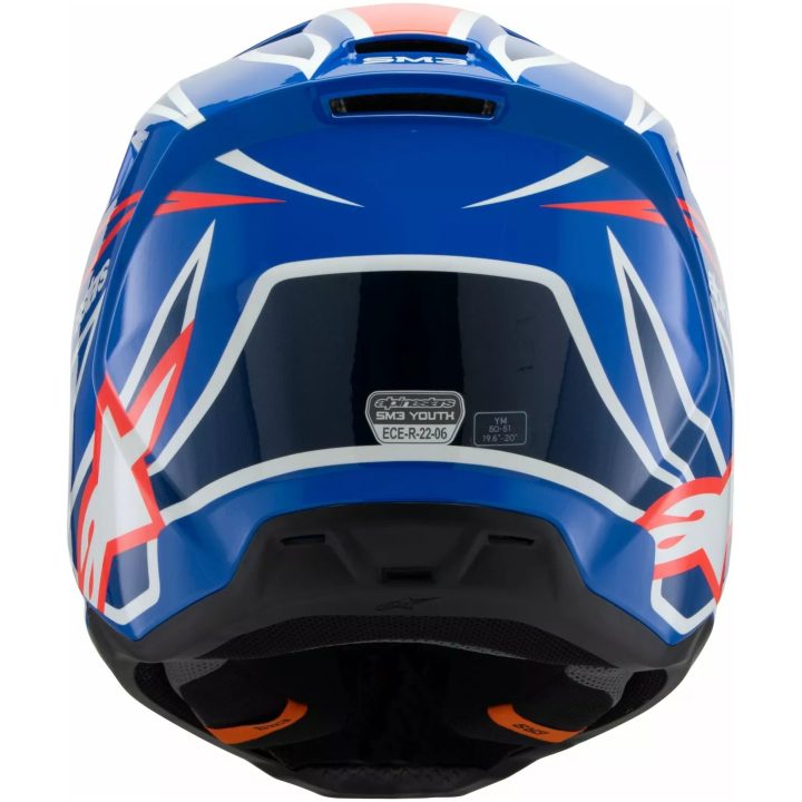 Crosshjälm Barn S-m3 Wurx Svart/blå/röd/vit ALPINESTARS Small – bild 3