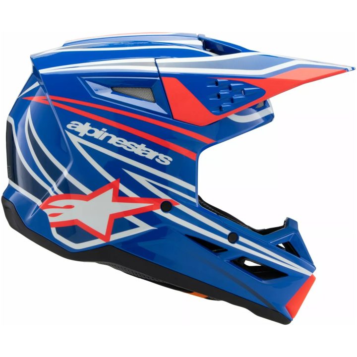 Crosshjälm Barn S-m3 Wurx Svart/blå/röd/vit ALPINESTARS Small – bild 7