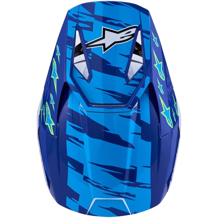 Crosshjälm Barn SM3 Falcon Blå Svart Vit ALPINESTARS(MX) s – bild 3