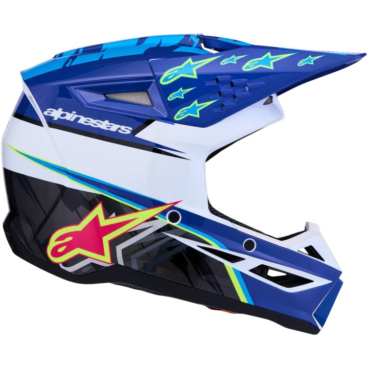 Crosshjälm Barn SM3 Falcon Blå Svart Vit ALPINESTARS(MX) s – bild 4