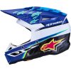 Crosshjälm Barn SM3 Falcon Blå Svart Vit ALPINESTARS(MX) s – miniatyr 7