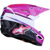 Crosshjälm Barn SM3 Falcon Svart Rosa Lila Vit ALPINESTARS(MX) s – miniatyr 2