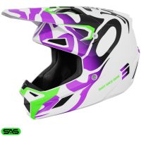 Crosshjälm Barn Speed Ghost Lila Blank Shot
