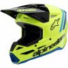 Crosshjälm Barn Supertech M3 Svart/blå/gul ALPINESTARS Small – miniatyr 1