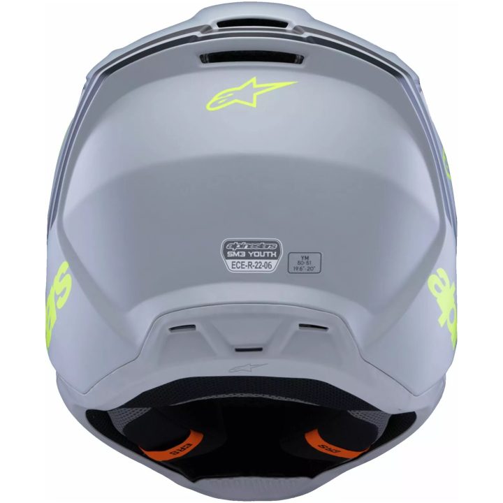 Crosshjälm Barn Supertech M3 Svart/grå/gul ALPINESTARS Small – bild 3