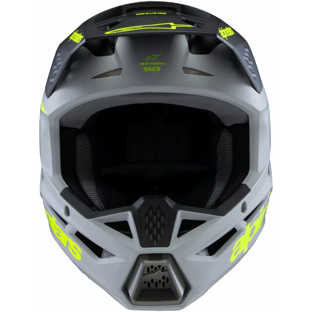 Crosshjälm Barn Supertech M3 Svart/grå/gul ALPINESTARS Small – bild 4