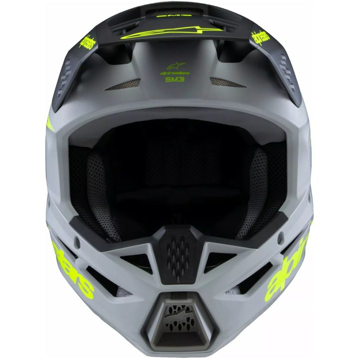 Crosshjälm Barn Supertech M3 Svart/grå/gul ALPINESTARS Small – bild 4
