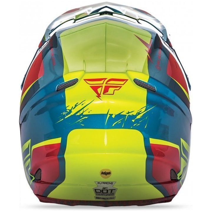 Crosshjälm F2 Carbon Mips Retrospec 2017 Röd/hi-vizion FLY RACING s – bild 3
