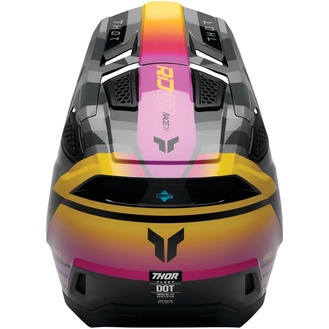 Crosshjälm Fleet Camber Magenta Blank THOR XS – bild 4