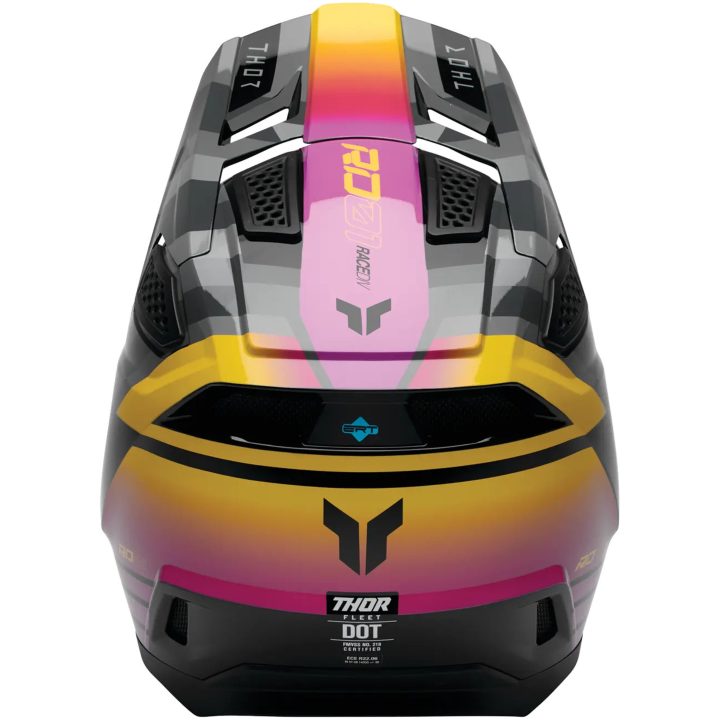 Crosshjälm Fleet Camber Magenta Blank THOR XS – bild 4