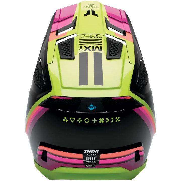 Crosshjälm Fleet Defy Svart Grön THOR XS – bild 3