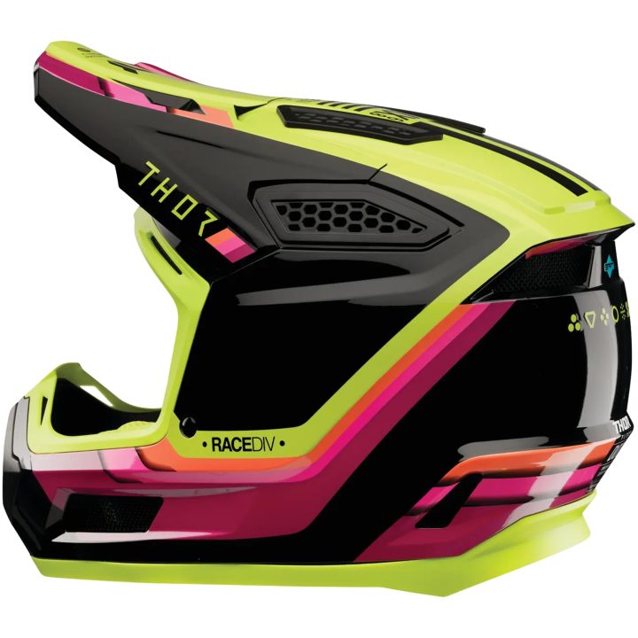 Crosshjälm Fleet Defy Svart Grön THOR XS – bild 4