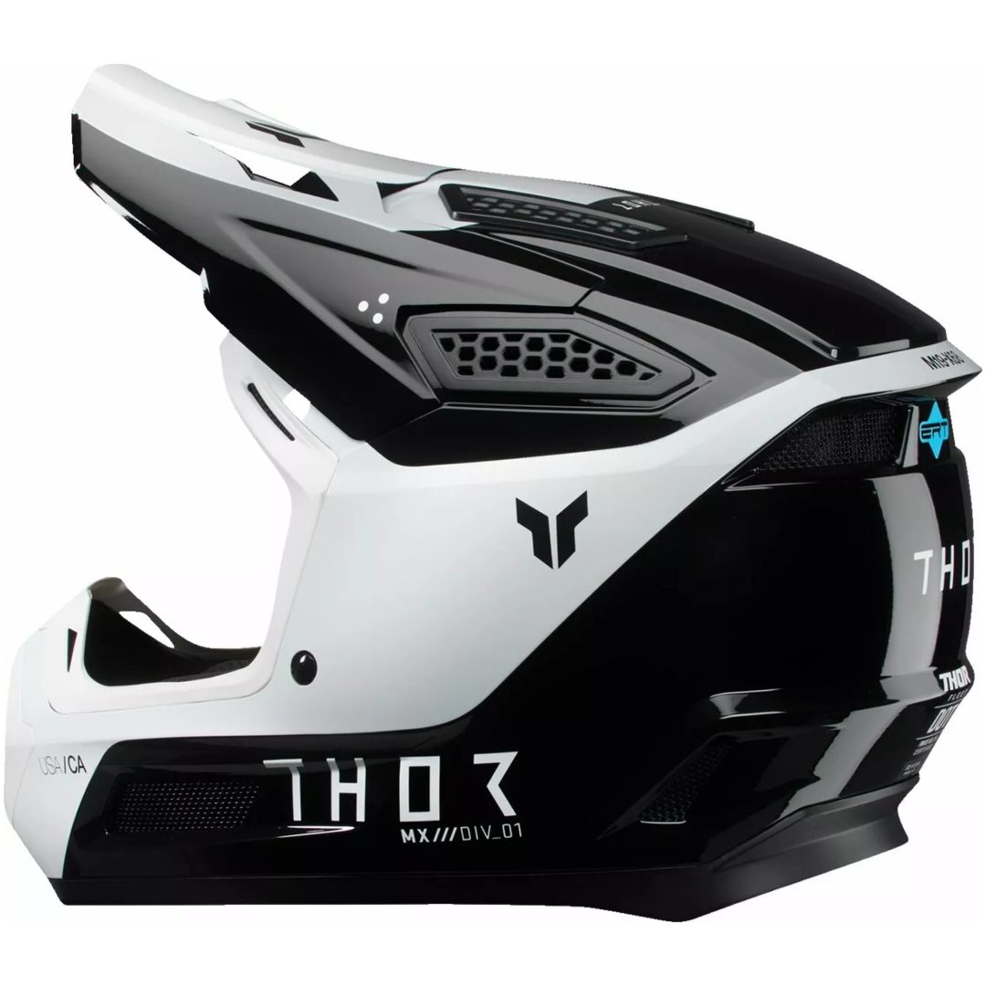 Crosshjälm Fleet Storm Vit/Svart THOR XL – bild 4
