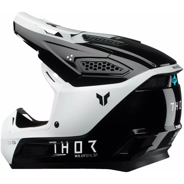 Crosshjälm Fleet Storm Vit/Svart THOR XL – bild 4