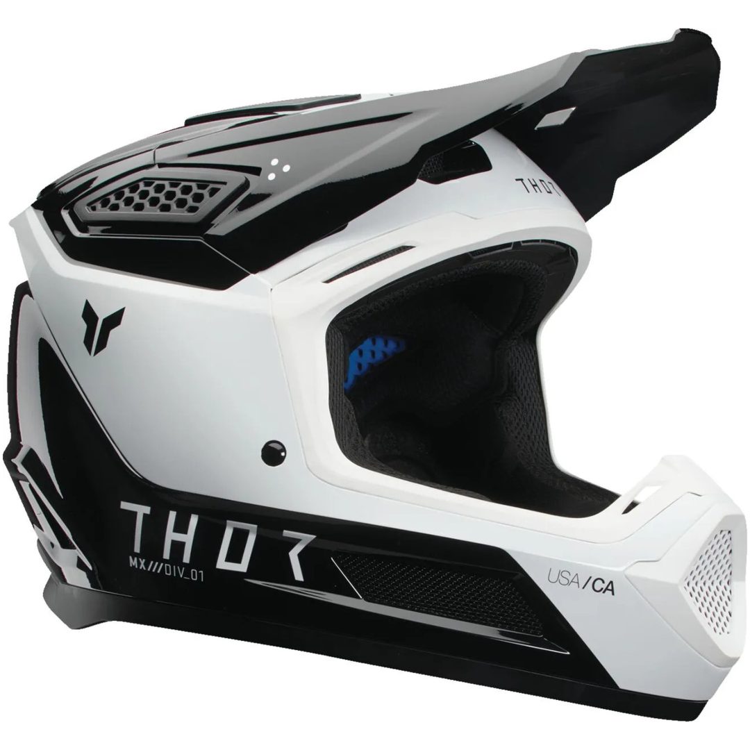 Crosshjälm Fleet Storm Vit/Svart THOR XL