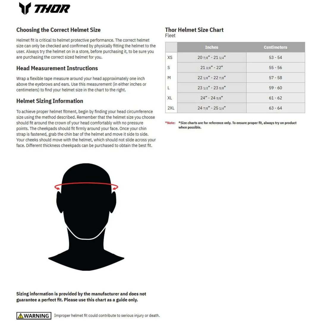 Crosshjälm Fleet Whiteout Vit Matt THOR XXL – bild 11