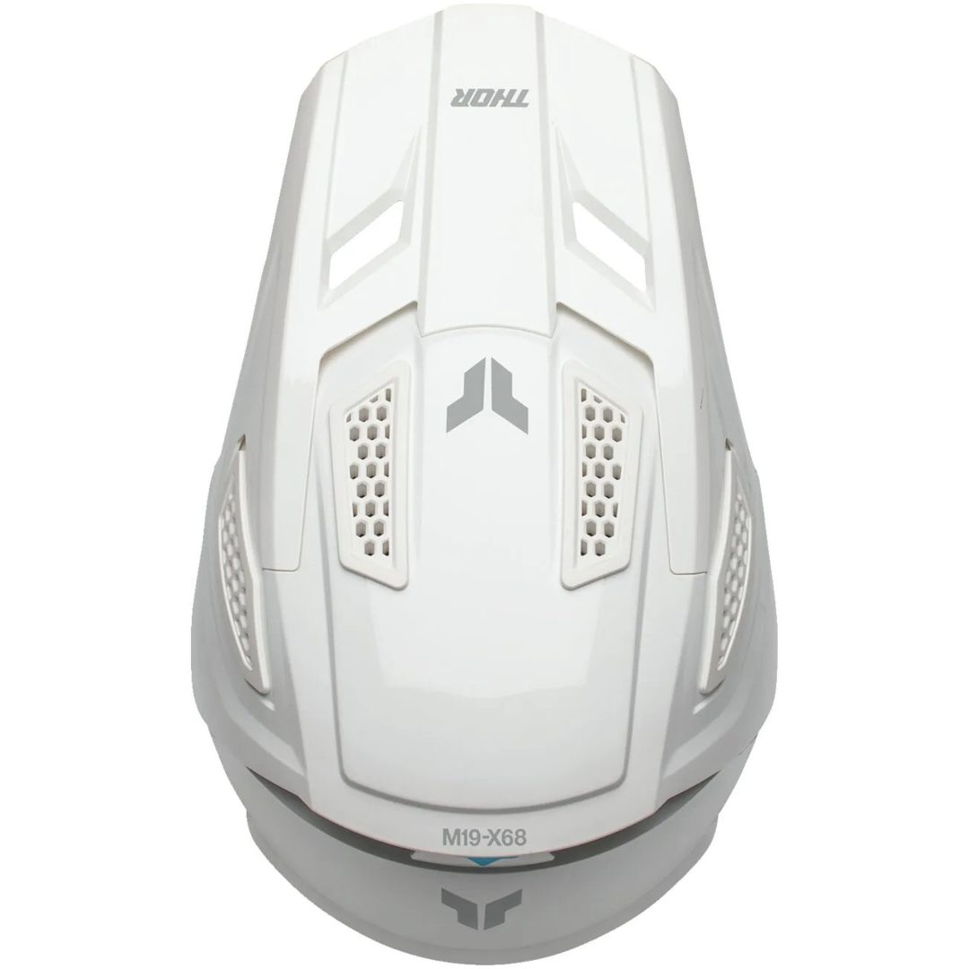 Crosshjälm Fleet Whiteout Vit Matt THOR XXL – bild 8