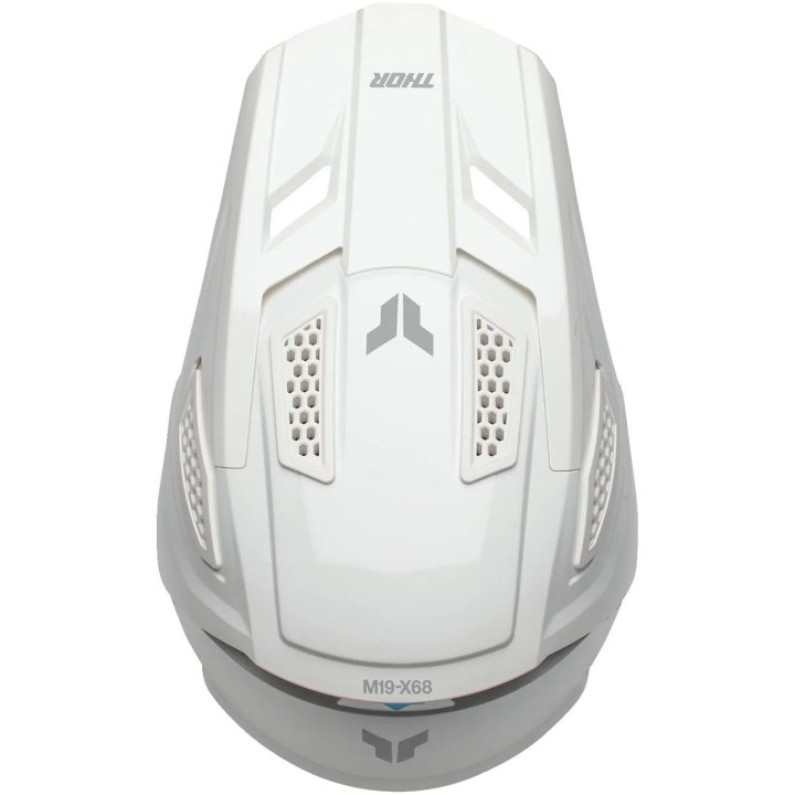 Crosshjälm Fleet Whiteout Vit Matt THOR XXL – bild 8