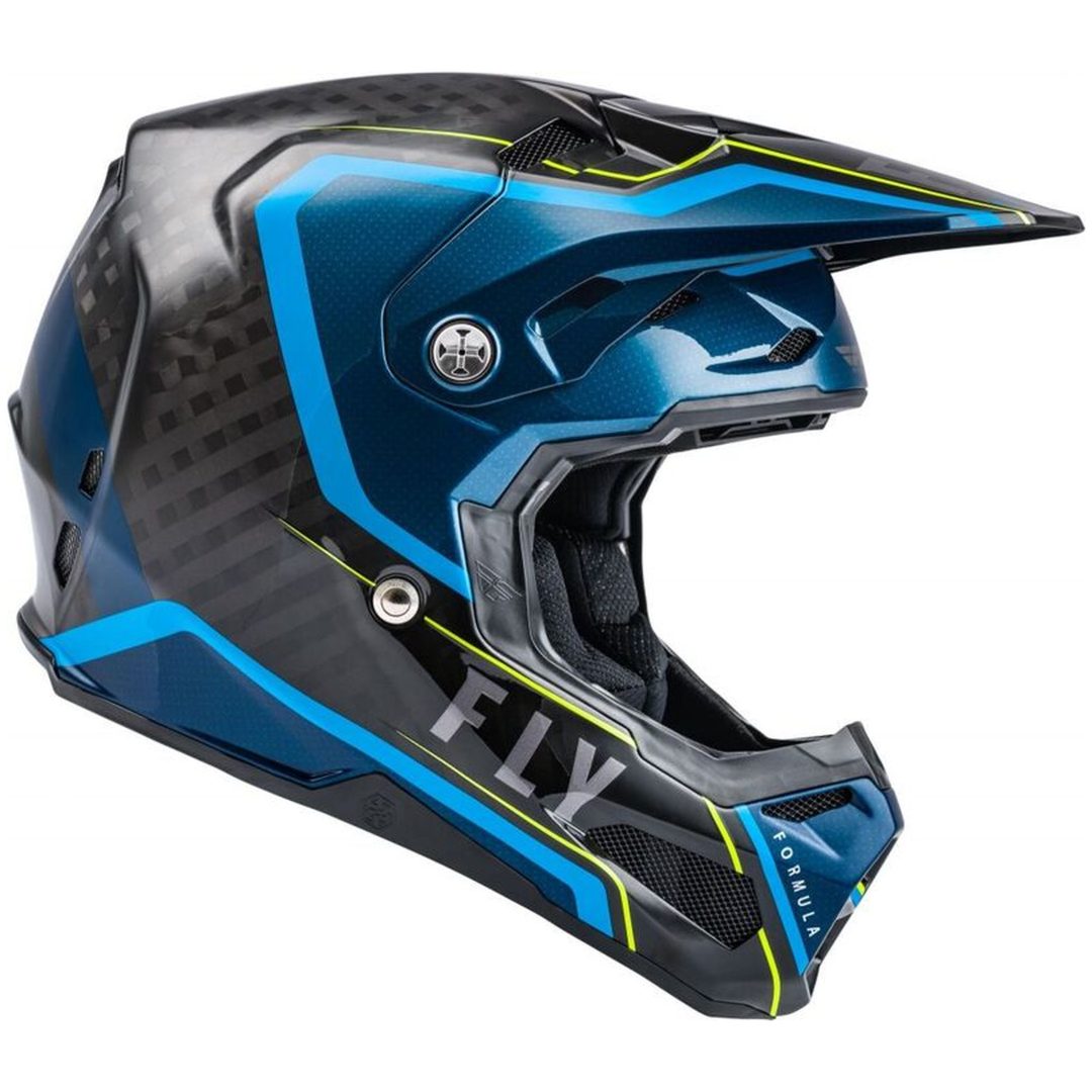 Crosshjälm Formula Carbon Axon Svart/blå FLY RACING XL – bild 5