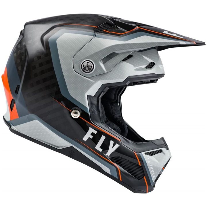 Crosshjälm Formula Carbon Axon Svart/grå/orange FLY RACING XL – bild 4