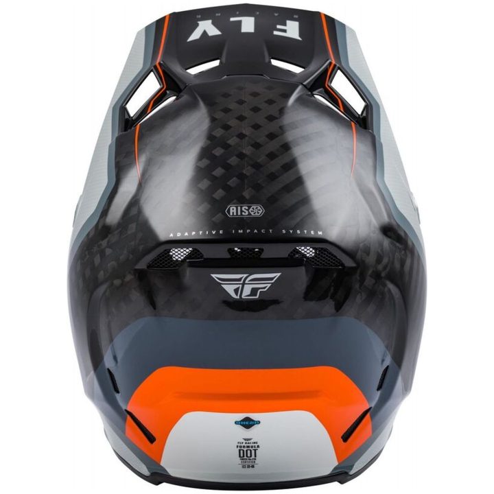 Crosshjälm Formula Carbon Axon Svart/grå/orange FLY RACING XL – bild 3