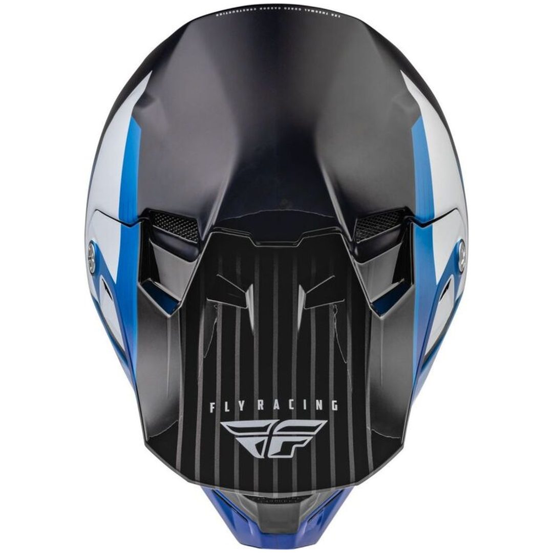 Crosshjälm Formula Carbon Prime Blå/vit/blå Carbon FLY RACING L – bild 3