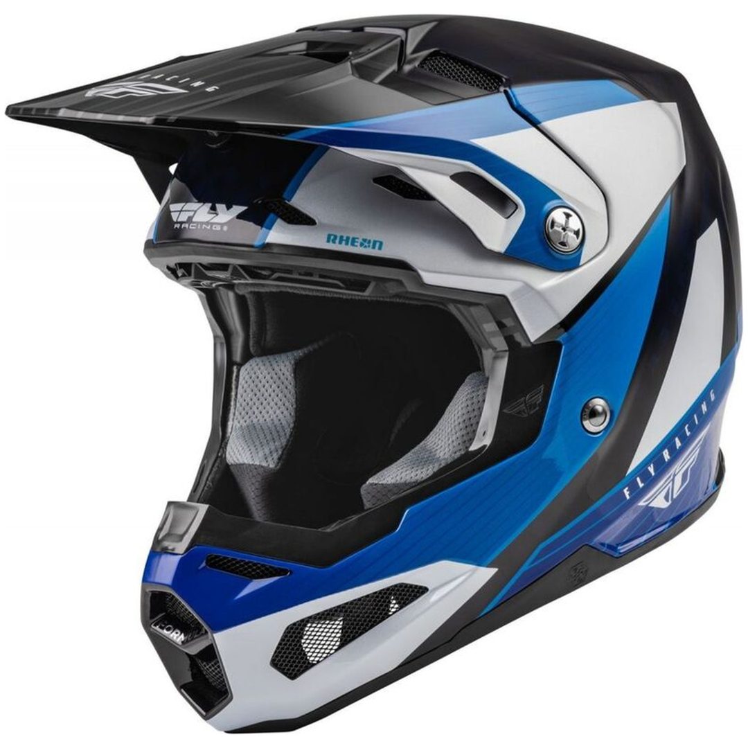 Crosshjälm Formula Carbon Prime Blå/vit/blå Carbon FLY RACING L