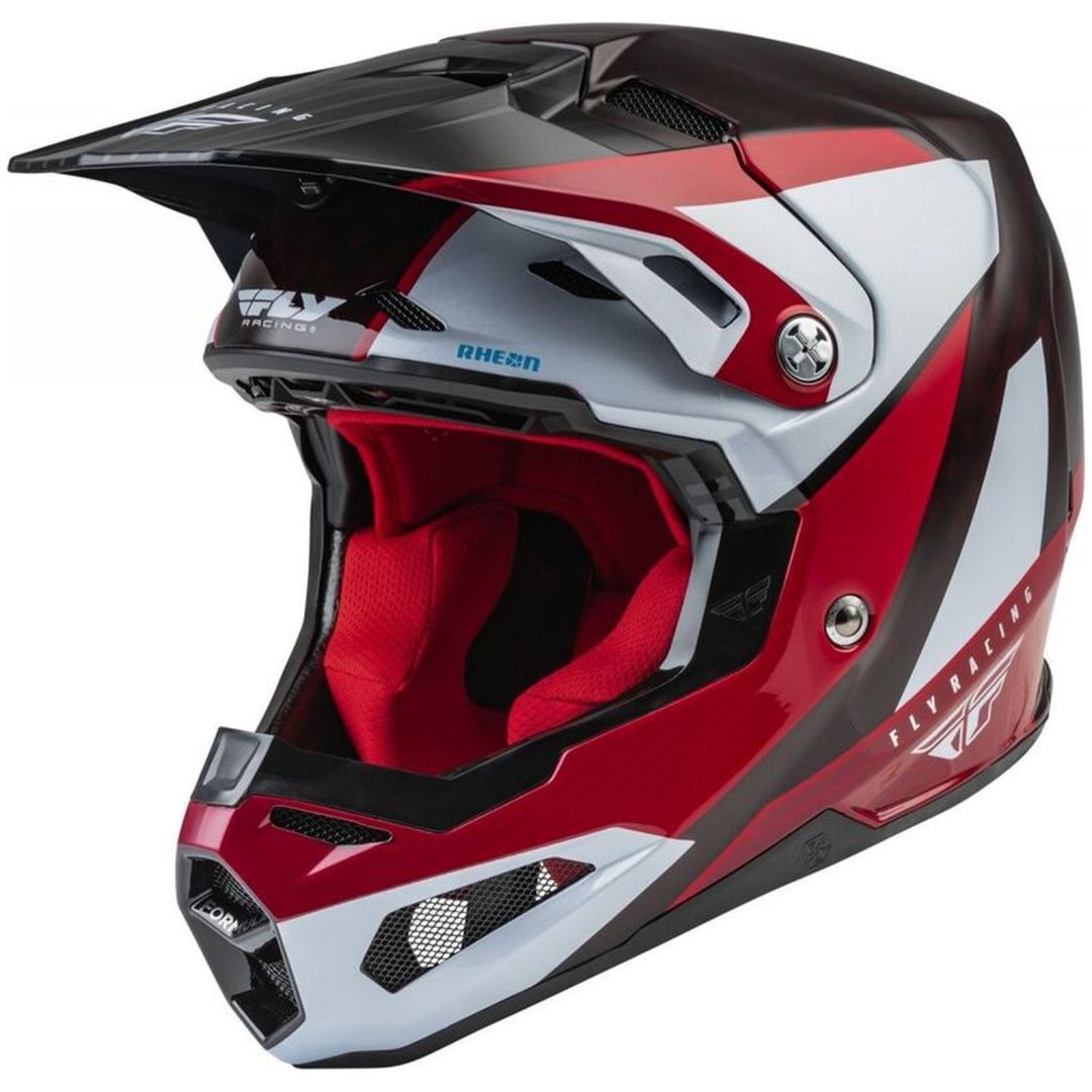 Crosshjälm Formula Carbon Prime Röd/vit/röd Carbon FLY RACING XL