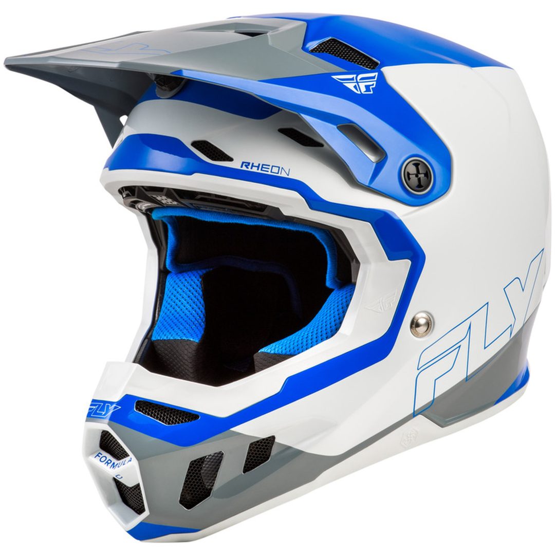 Crosshjälm Formula CC Glide Blå/Grå FLY RACING s