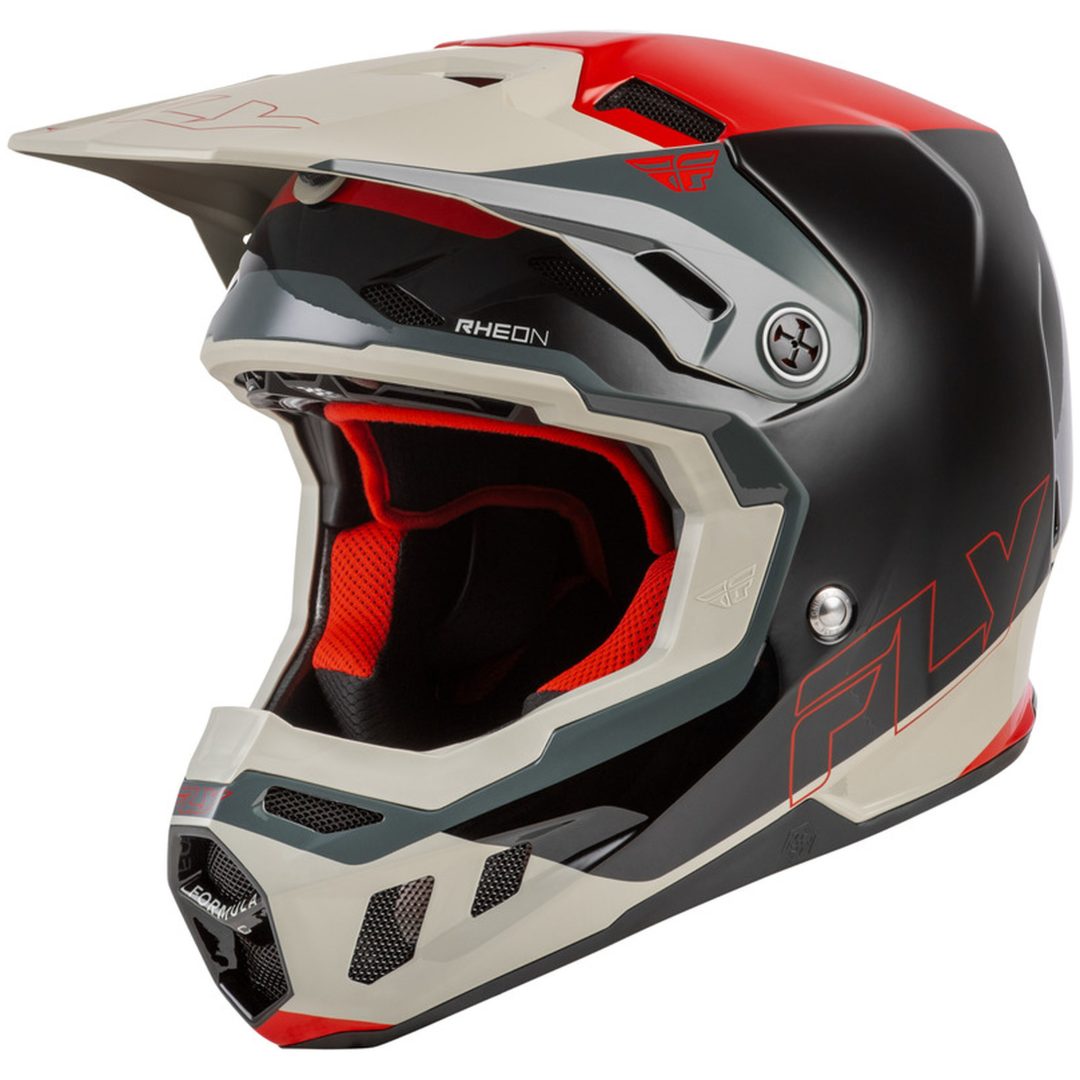 Crosshjälm Formula CC Glide Svart/Röd/Grå FLY RACING s