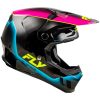 Crosshjälm Formula Cc L.e. Underglow Grå/rosa/blå FLY RACING XL – miniatyr 2