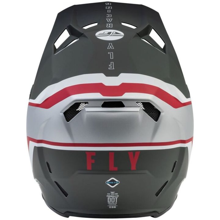 Crosshjälm Formula Cc Matt Silver/röd/vit FLY RACING XS – bild 4