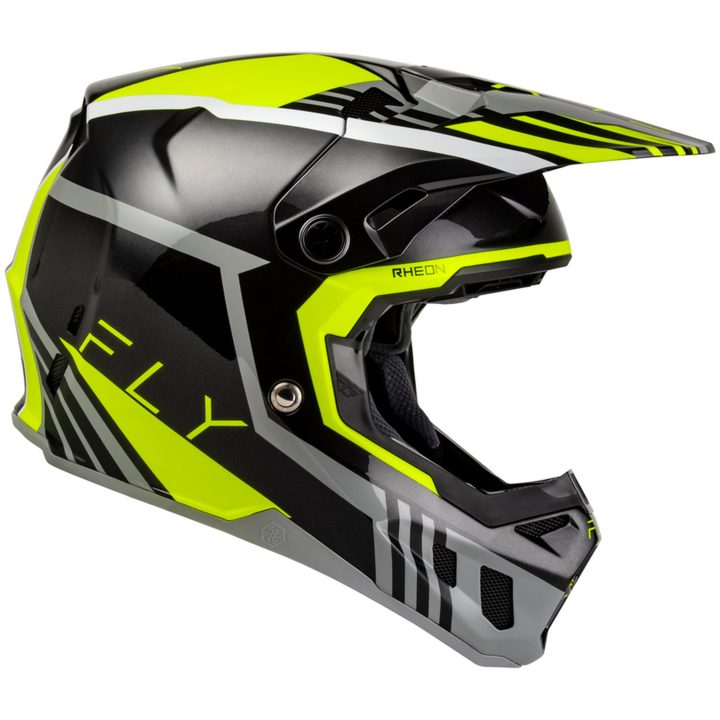 Crosshjälm Formula CC Strike Grå Svart Neongul FLY RACING s – bild 2