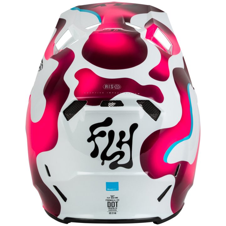 Crosshjälm Formula CC Vibe Vit Rosa Blå FLY RACING L – bild 3
