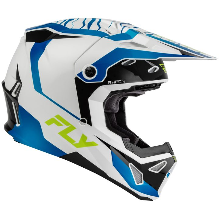Crosshjälm Formula CP Charge Vit Blå Svart FLY RACING XL – bild 2