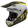 Crosshjälm Formula Cp Manic Matt Grå/svart/gul FLY RACING XL – miniatyr 1