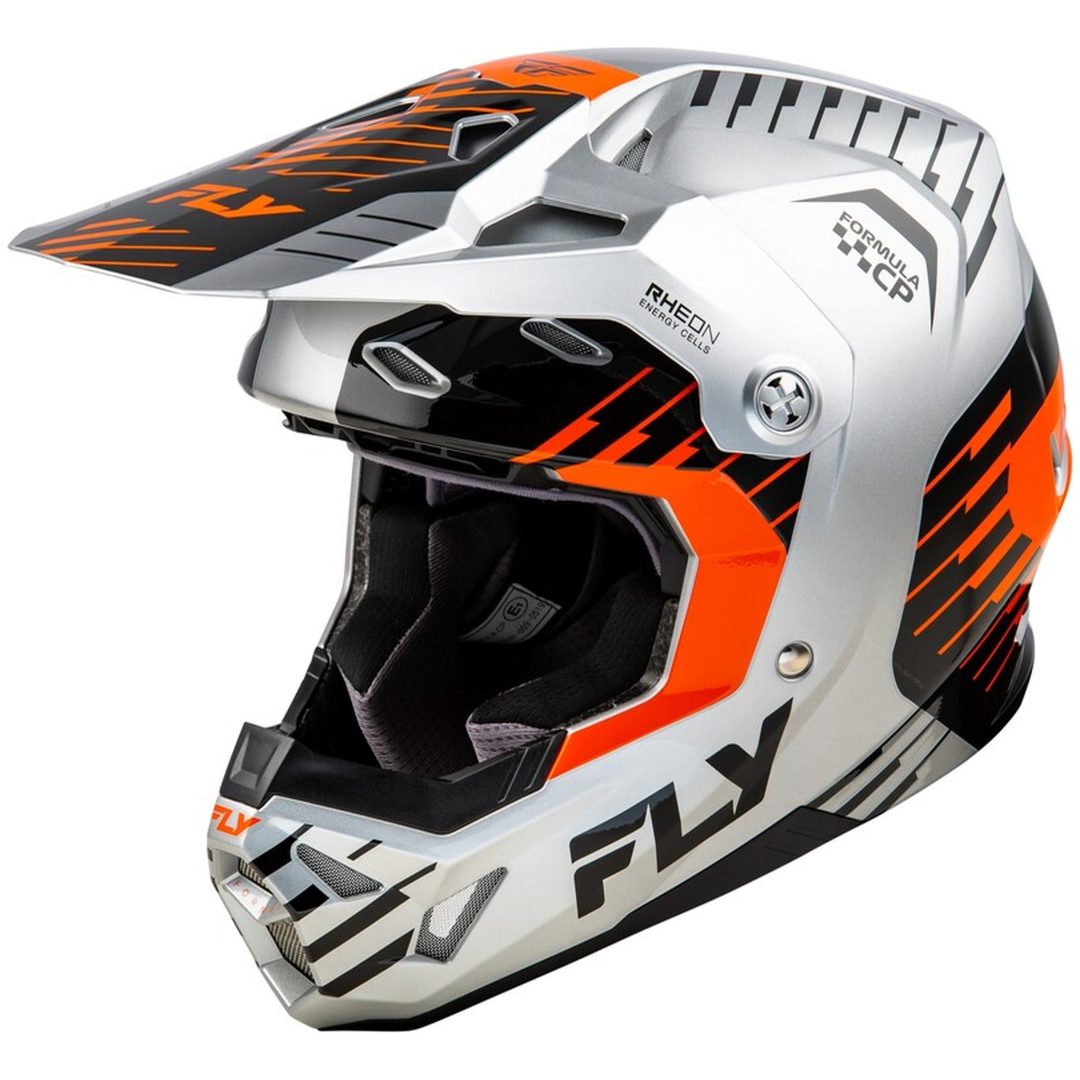 Crosshjälm Formula Cp Slice Grå/orange/svart FLY RACING s