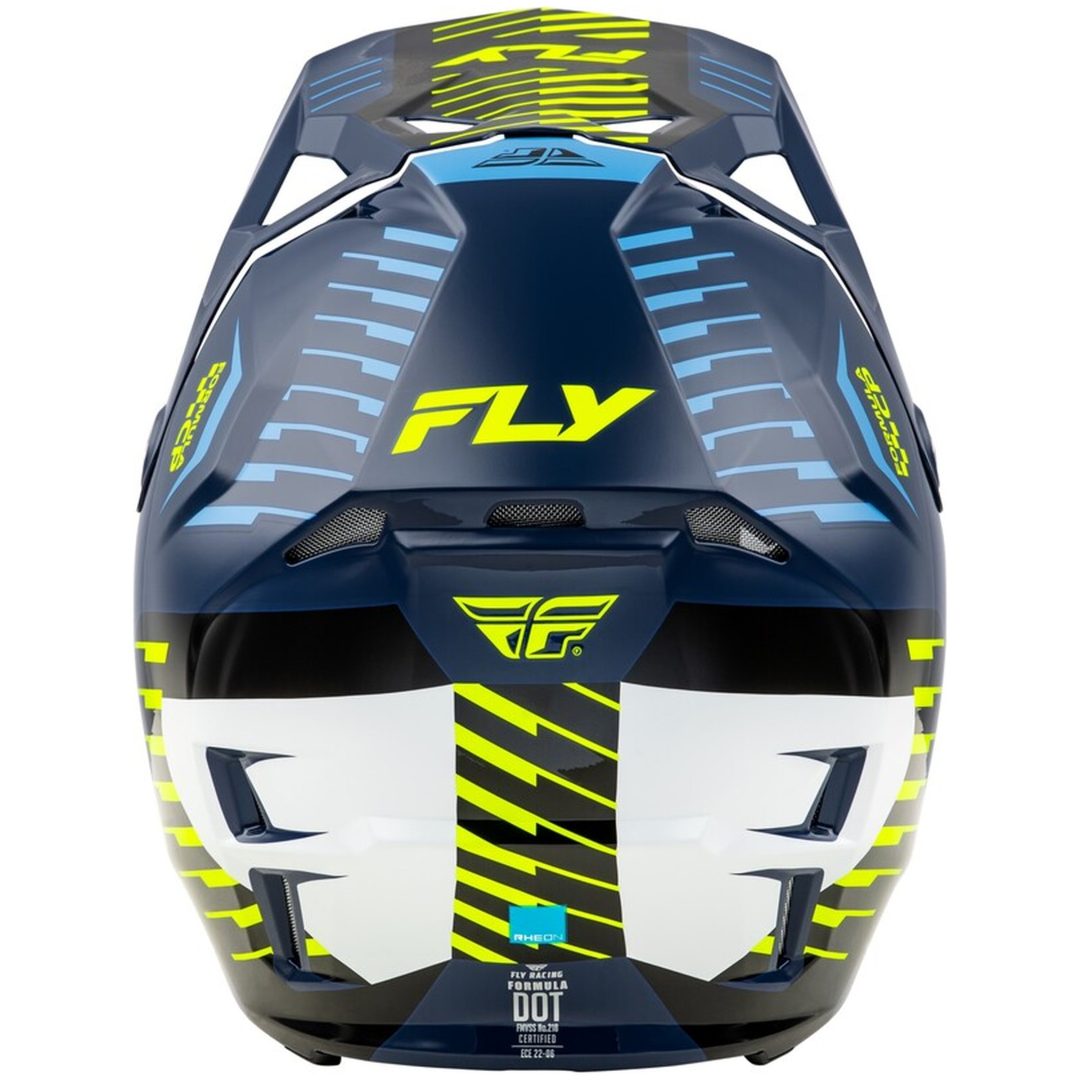 Crosshjälm Formula Cp Slice Marin/hi-vis/vit/blå/gul FLY RACING s – bild 2