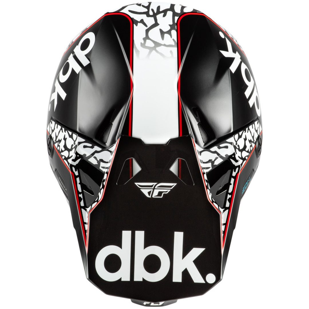 Crosshjälm Formula CP Special Edition DBK Svart/Vit/Röd FLY RACING Small – bild 3