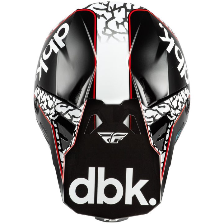 Crosshjälm Formula CP Special Edition DBK Svart/Vit/Röd FLY RACING Small – bild 3
